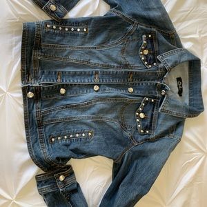Earl jeans Jean Jacket with bling